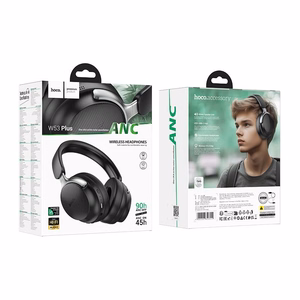 HOCO belaidės ausinės Bluetooth ANC W53 Plus juodos
