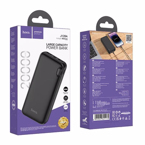 Išorinė baterija (f) Hoco 20000 mAh 2A J128A juoda