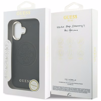 Guess Perforated 4G MagSafe dėklas for iPhone 17 - juodas