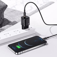 USAMS Tinklo įkroviklis 1xUSB-C T36 mini 20W(only head) PD3.0 Fast Charging baltas/white CC124TC02 (US-CC124)