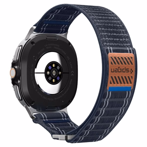 SPIGEN WBF1 dirželis SAMSUNG GALAXY WATCH 8 / CLASSIC (40 / 44 / 46 MM) tamsiai mėlynas