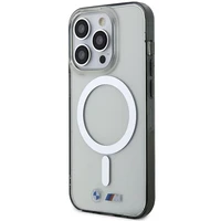 Dėklas BMW BMHMP14XHCRS iPhone 14 Pro Max 6.7" skaidrus kietas dėklas Sidabrinis Žiedas MagSafe