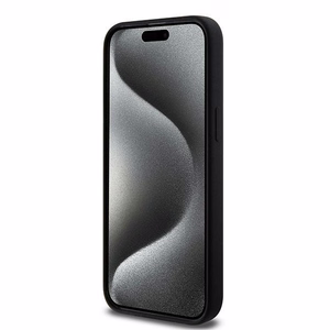 Karl Lagerfeld silikoninis Choupette Head magnetinis dėklas telefonui iPhone 15 Pro Max - juodas