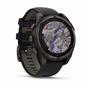 Išmanusis laikrodis Garmin Fenix 8 Sapphire Solar juodas/pilkas
