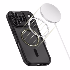 Tech-Protect MagCam MagSafe dėklas telefonui iPhone 17 Pro Max - matinė juoda