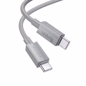 Kabelis USB-C į USB-C Hoco 3A 60W 1 m X107 pilkas