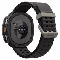 Spigen Rugged Armor dėklas laikrodžiui Samsung Galaxy Watch 8 Classic 46mm - matinis juodas