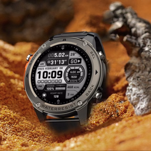 Blavec išmanusis laikrodis M-03 Predator AMOLED GPS balso skambučiai (SWM03-GP) grafito spalvos + 1 dirželis