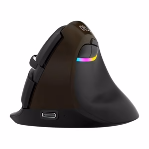 Delux M618Mini ergonominė pelė (auksinė, USB / Bluetooth / 2,4G)
