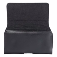 ROYAL universalus horizontalus odinis diržo dėklas dydis L IPHONE 12 / 12 PRO / 13 / 13 PRO / 14 / 14 PRO / SAMSUNG S10 / S20 / S21 / A40 / HUAWEI P8 LITE / P30 / P40 / P9 LITE juodas