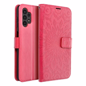 MEZZO Knyginis dėklas telefonui SAMSUNG A13 4G mandala purpurinė