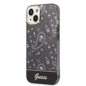 Guess Bandana Paisley dėklas telefonui iPhone 14 / 15 / 13 6.1 - juodas