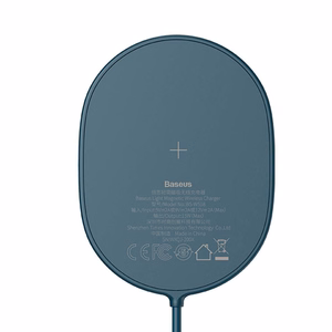 Baseus indukcinis įkroviklis LIGHT magnetinis Iphone 12 su Type C laidu (WXQJ-03) mėlynas