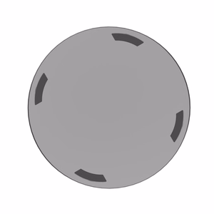 Setty Recycling indukcinis įkroviklis 15W LED sidabrinis QRLI-15-LD-07