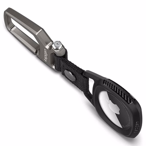 Spigen Rugged Armor dėklas skirtas Apple AirTag - matinis juodas