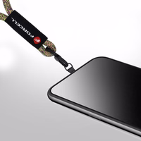 FORCELL F-DESIGN R10X40 riešo telefono virvelė su reguliuojamu ilgiu (maks. 20cm kilpoje) žalia rožinė violetinė