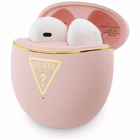 Guess Gold Line Triangle TWS ausinės rožinis