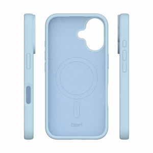 "Etteri" silikoninis magnetinis dėklas "iPhone 16 Plus" 6,7" šviesiai mėlynas
