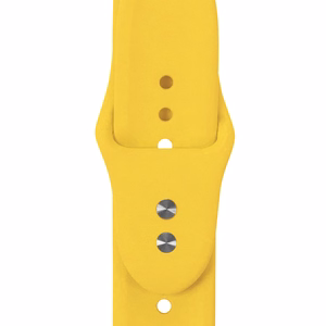 Crong Liquid dirželis, skirtas Apple Watch 38 / 40 / 41 / 42 mm, geltonas