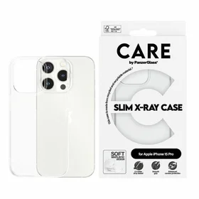 CARE by PanzerGlass plonas X-Ray dėklas telefonui iPhone 15 Pro - skaidrus