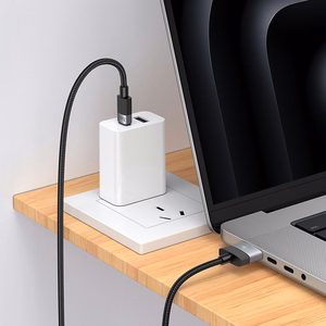 Laidas USB C į Mag3 Hoco 5A 140W magnetinis 1,8 m U141 juodas