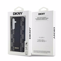 DKNY Odinis langeliais raštuotas magnetinis dėklas Samsung Galaxy S24 - juodas