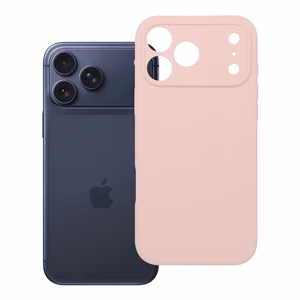 Чехол для iPhone 17 Pro Max Silicone 2mm пудрово-розовый