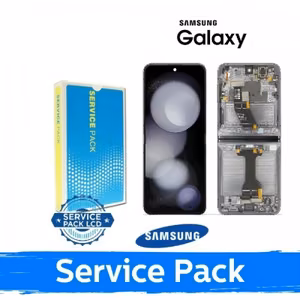 LCD ekranas Samsung F731 Z Flip5 su rėmeliu / grafito (pilkas) / (Service Pack)