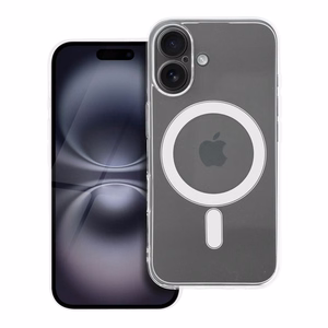 Skaidrus dėklas 2 mm IPHONE 16 suderinamas su Magnetine (kameros apsauga) permatomas