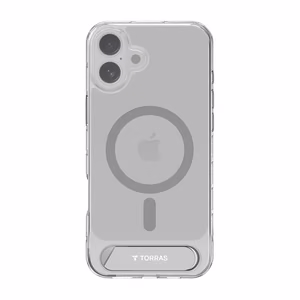 Dėklas Torras Pstand Series iPhone 16 Plus (skaidrus)