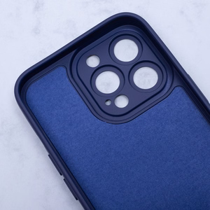 Silikoninis "Mag" dėklas iPhone 15 Plus 6,7" tamsiai mėlynas