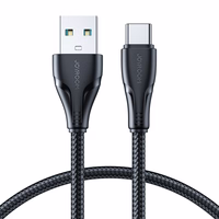 Joyroom Surpass Series A11 USB-A / USB-C 3A kabelis 0.25 m - juodas