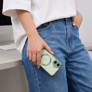 Tech-Protect MagFlex dėklas, skirtas iPhone 17, matinis žalias
