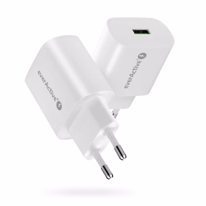 Tinklo įkroviklis 1× USB Quick Charge 3.0 18 W, baltas