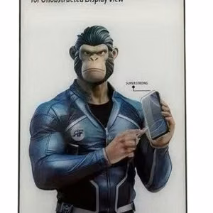 Ekrano apsauginis stiklas "Strength Gorilla Micro-border" Apple iPhone 17 Pro juodas bulk