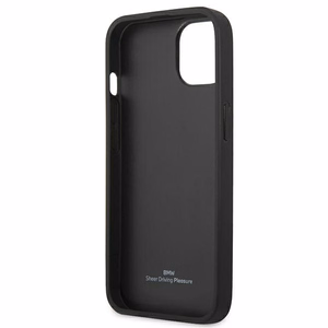 BMW odinis lenktas perforuotas dėklas iPhone 13 mini - raudonas