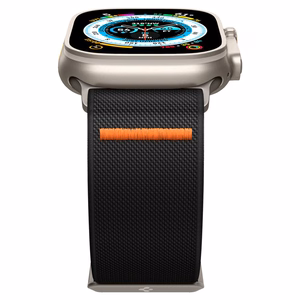 Spigen Fit Lite Ultra dirželis Apple Watch 4/5/6/7/8/9/SE/Ultra (42/44/45/49 mm) - juodas