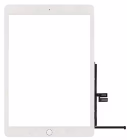 Lietimui jautrus stikliukas iPad 10.2 2019 (7th Gen)/10.2 2020 (8th Gen) su home mygtuku White ORG