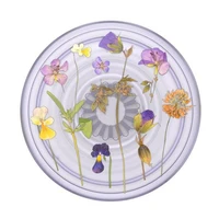 Popsockets PlantCore Grip Purple Fields Phone Holder and Stand - Clear