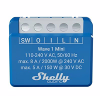 Shelly Qubino Wave 1 Mini Išmanusis jungiklis Mėlyna