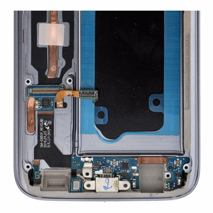 FixCell ekranas LCD SAMSUNG S7 su rėmeliu juodas (refurb)