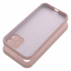 Silikoninis dėklas 2mm iPhone 12 smėlio rožinis