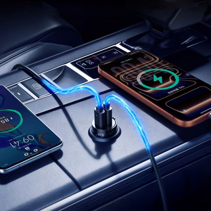 Orico MiniRing 30W 2x USB-C automobilinis įkroviklis - juodas