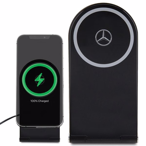 Mercedes Silver Stars MagSafe складное 2 в 1 15W индуктивное зарядное устройство - чёрный