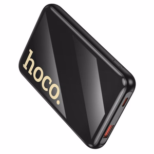 Išorinė baterija Hoco 10000 mAh QC PD 22,5W su integruotais laidais USB C + Lightning Q37 juoda