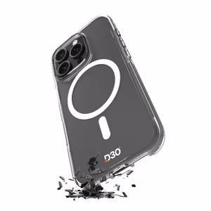 Силиконовый чехол Puro Impact Clear D3O MagSafe для iPhone 16 Plus - прозрачный