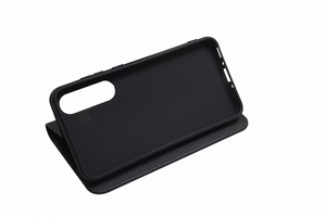 JM STAND atverčiamas dėklas, skirtas Galaxy A35 5G, juodas