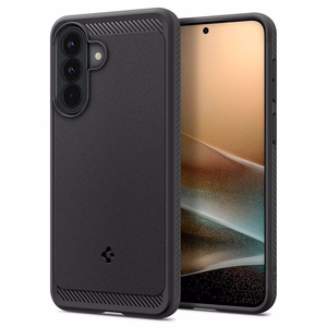Spigen Rugged Armor dėklas Galaxy A57 5G matinis juodas
