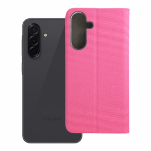 SENSITIVE knygos tipo dėklas telefonui SAMSUNG A36 5G šviesiai rožinė