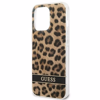 Guess GUHCP13LHSLEOW iPhone 13 Pro / 13 6.1" rudas/rudas kietas dėklas Leopardas